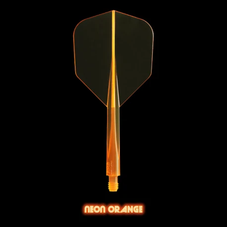 Penas CONDOR AXE Neon Orange shape curta. 3 Uds.