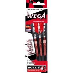 Dardos Bulls Darts De Wega Brass Chromed Red 18g 17128