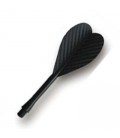 Darts All In One Durable Plastic Flights. Black 25 U.
