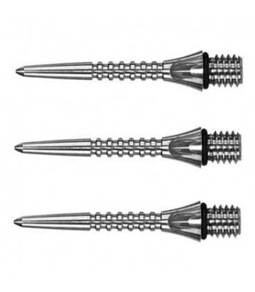 TARGET TITANIUM PRO SILVER Gerändelte 26-mm-SPITZEN.