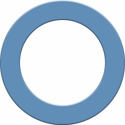 Surround Designa Dartboard Heavy Duty Plain Azul Su049-azul