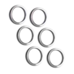 Anillos Shot Lock Rings Set Silver 6 Unidades Sh-sm3915