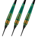 HARROWS VIVID BRASS GREEN. 18gR SOFTIP DARTS