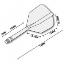 Flossen CUESOUL AK5 Shape Dragon White