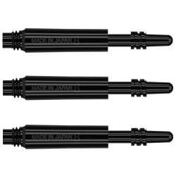 8 FLIGHT Spin shafts black 19 mm. 3 uts.
