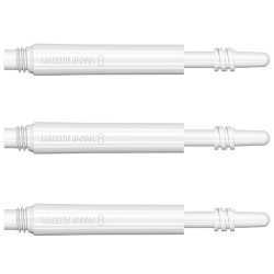 8 FLIGHT Spin shafts white 26 mm. 3 uts.
