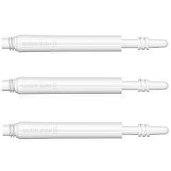 8 FLIGHT Spin shafts white 33 mm. 3 uts.